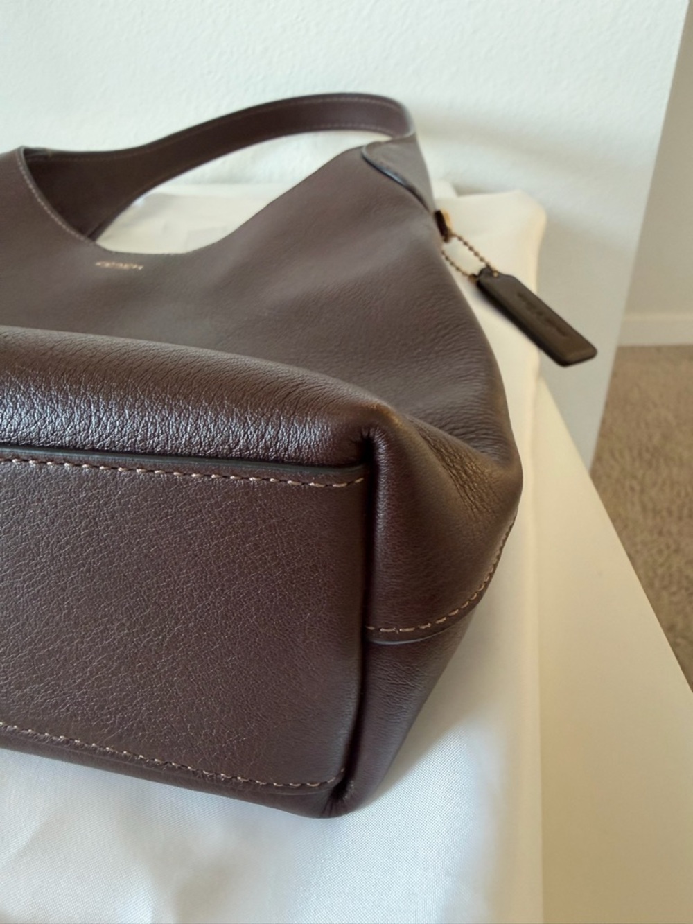 Authentic Coach Maple Brooklyn 28 Shoulder Bag - Picture 7 of 11